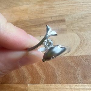 RS Covenant 925 Sterling silver dolphin ring size 7.5